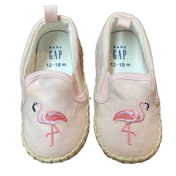 Baby Gap 12-18 months Flamingo Baby Shoes - Picture 1 of 4